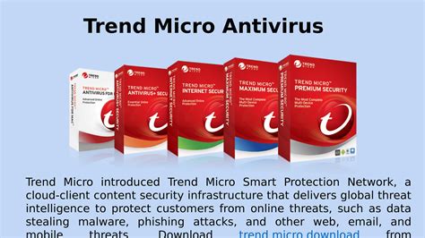 <b>Trend</b> <b>Micro</b> offers a comprehensive suite of security solutions that go beyond antivirus protection, including firewall, anti-malware, intrusion detection and prevention, and data loss prevention, appealing to companies seeking a holistic security approach. . Trend micro download